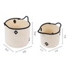 REGALWOVEN Odorless Cotton Rope Handcrafted Breathable Compact Size Open Storage Bins 7.5*7.1*7.9in, 9.8*8.3*10.6in 2 Packs - 3 of 4