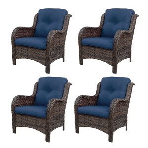 UPTIOT 4 Piece Multiple Chairs Seating Group with Cushions - 1 of 4