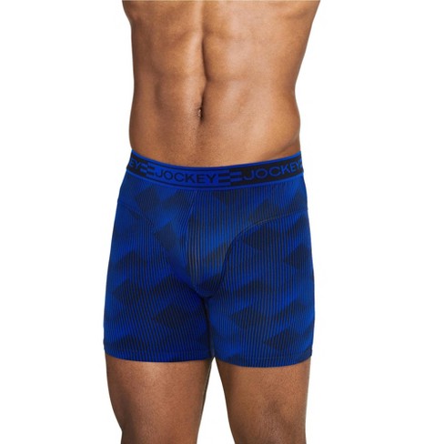 Jockey Men's Sport Cooling Mesh Performance 6 Boxer Brief XL Just Blue