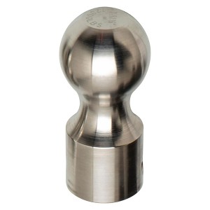 Aluma-Tow 2 5/16 Inch Powder Coated Corrosion Proof Hitch Ball Replacement with Gross Trailer Weight Rating 12,000 Pounds, Stainless Steel - 1 of 4