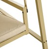 Resenkos 3-Person Swing Chair, Adjustable Canopy, Easy-Clean Cushions, Outdoor Porch Garden Backyard Relaxation， - 4 of 4