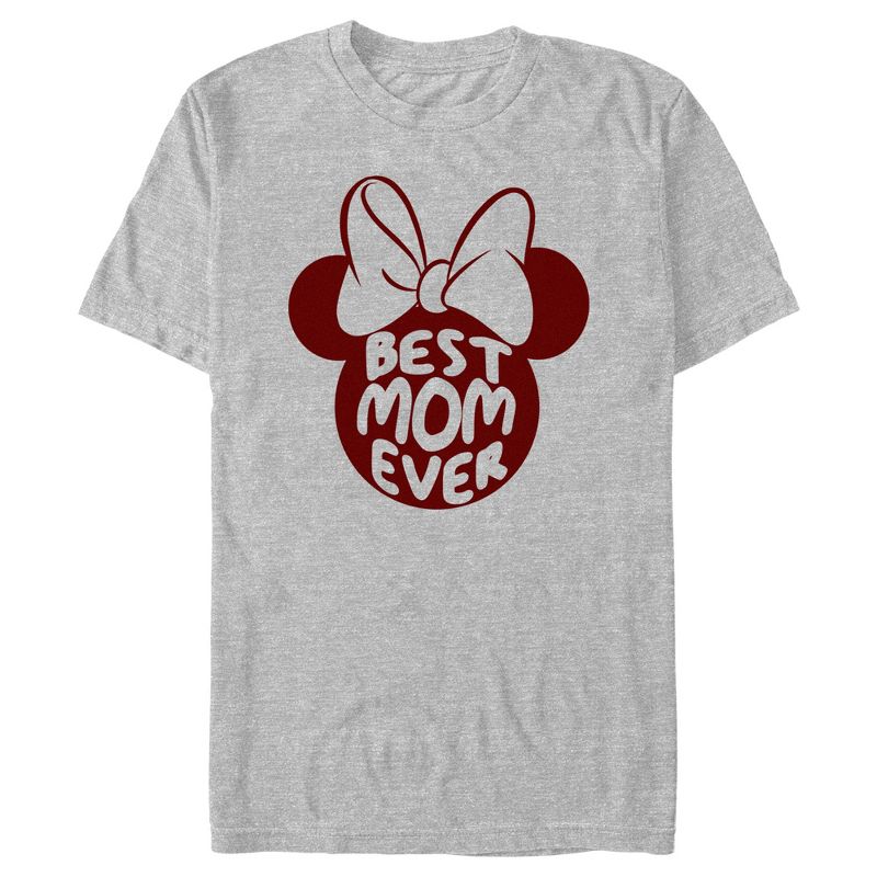 Men's Minnie Mouse Best Mom Ever Silhouette T-Shirt, 1 of 6