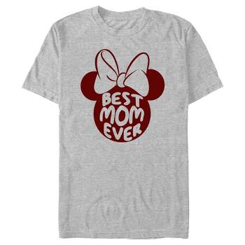 Men's Minnie Mouse Best Mom Ever Silhouette T-Shirt
