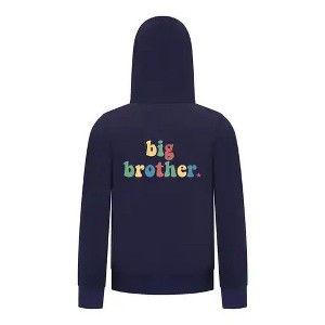 Everyday Kids Big Brother Boys Zip Up Hoodie – Colorful Sibling Sweatshirt - 1 of 4