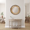 River of Goods 30.5" Ashley Wood and Glass Wall Mirror: Rustic Round, No Assembly, Mango Frame - 4 of 4