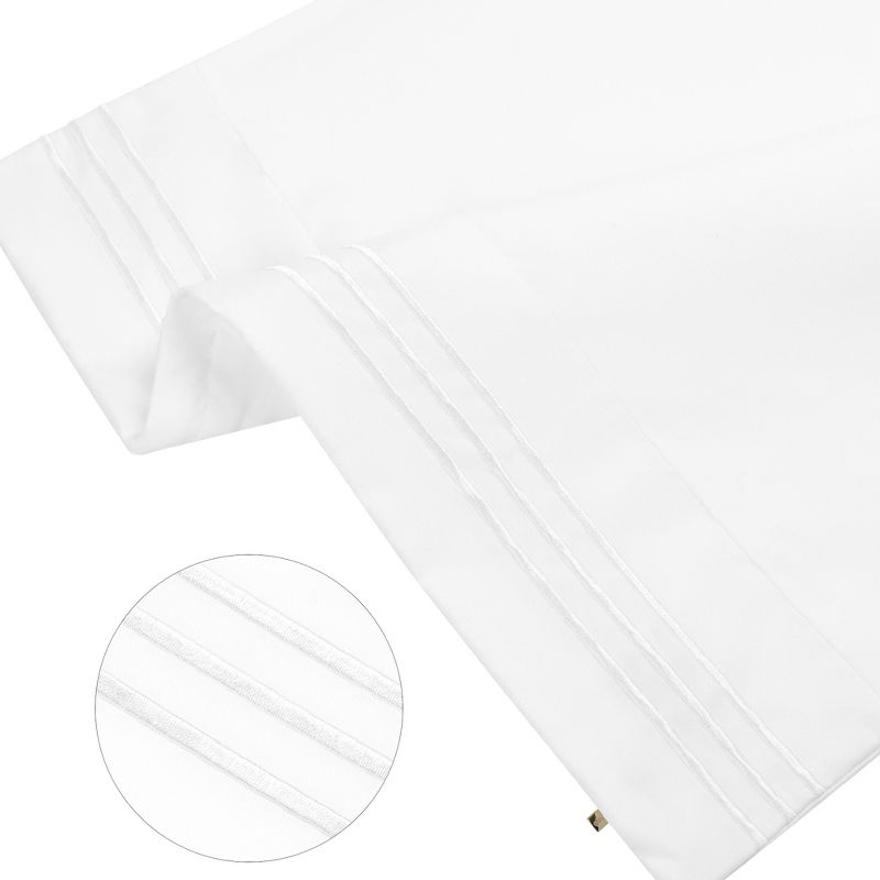 PiccoCasa Soft Embroidery Zipper Brushed Pillowcases 2 Pcs, 2 of 7