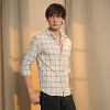 Campus Sutra Men Men's Off-White Tartan Plaid Shirt - 3 of 4