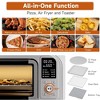 Kitchen Elite 8 in 1 Digital Toaster Oven Air Fryer Combo with Touch Panel and 12 Inch Pizza Capacity, Stainless Steel, Silver - 3 of 4