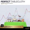Plastic Tablecloth Disposable, Tablecloths for Rectangle Tables 54 inch. x 108 inch. Fits Tables Up to 8 Feet, Table Cloth for Party - SparkSettings - 2 of 4
