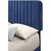 Passion Furniture Lodi Velvet UpholsteChannel Tufted Full Panel Bed - 4 of 4