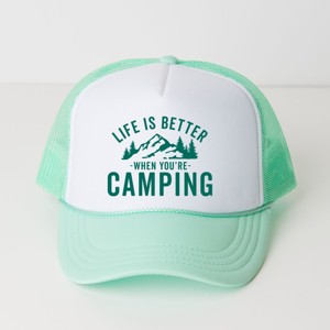 The Juniper Shop Life Is Better When You're Camping Youth Foam Trucker Hat - 1 of 1