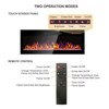 SEVOBAL Indoor Fireplaces 36 Inch Recessed Ultra Thin Tempered Glass Front Wall Mounted Electric Fireplace LED Light Heater, Black, 36"*4.3"*15.9" - 4 of 4