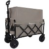 Kumasinova Foldable Lightweight Utility Wagon with 100% Extra Storage,Dual-Layer Expandable Pocket,Grocery Cart for Camping,Garden,Sports,225lbs - 2 of 4