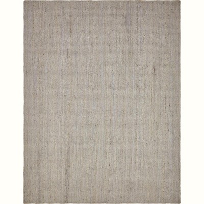 Gray Handmade Braided Reversible Indoor Rug, 9x12 ft