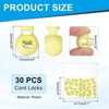 Unique Bargains Plastic Adjustable Draw String Clip Ends Spring-Loaded Buckle Round Cord Locks 30 Pcs - 2 of 3