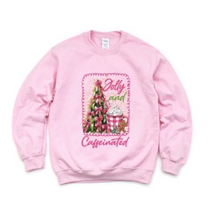 Jolly And Caffeinated - Women's Graphic Sweatshirt - 1 of 4