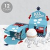 Big Dot of Happiness Railroad Party Crossing - Treat Box Party Favors - Steam Train Birthday Party or Baby Shower Goodie Gable Boxes - Set of 12 - 3 of 4