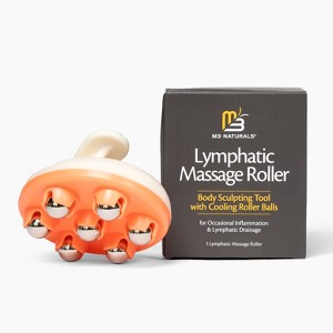 Lymphatic Drainage Massager, Manual Massage Roller Balls for Circulation, Lymphatic Flow & Puffiness, Body Massager for Detox & Relief, M3 Naturals - 1 of 4
