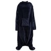 PAVILIA Wearable Blanket with Sleeves and Foot Pockets, Fleece Warm Snuggle Pocket Sleeved Throw for Women Men Adults - 2 of 4