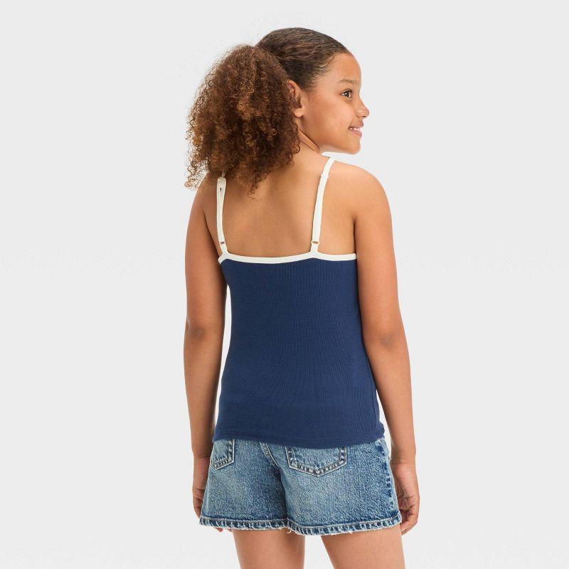 Girls' Embroidered Fitted Tank Top - art class™, 4 of 6