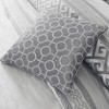 Lyngins 7-Piece Jacquard Comforter Set King Size, Neutral Geometric Bedding Set with Comforter, Shams, Bed Skirt & Decorative Pillows, Hypoallergenic - 4 of 4
