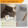 Gerrico 89" 3 Seater Sofa Couch with Deep Seats, Upholstered Sofa with Armrests, Comfy Couches for Living Room, Apartment and Office - 2 of 4