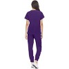 Hey Collection Womens Stretch V-Neck Jogger Scrubs Set, Medical Nursing Tops with Four Pocket Pants - 2 of 4