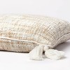 Oversized Woven Square Throw Pillow with Tassels Cream - Threshold™ designed with Studio McGee - image 4 of 4