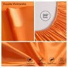 3/4 Pieces Satin Bed Sheet Set, Silky Cooling Soft Sheet Set - NTBAY - 3 of 4