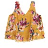 bar III Womens Ruffle Hem Floral Knit Blouse - 2 of 2