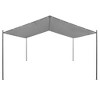 vidaXL Garden Gazebo Steel, Large Outdoor Canopy, Waterproof and Removable Oxford Fabric Roof, Ideal for Events and Family Gatherings- Anthracite - 2 of 4
