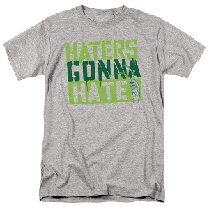 Spongebob Squarepants Haters Gonna Hate Adult T-Shirt Athletic Heather 2X Large - 1 of 4