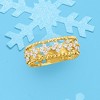 Ross-Simons 1.00 ct. t.w. Diamond Open-Space Flower Ring in 14kt Yellow Gold - 4 of 4