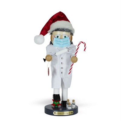 Steinbach Big Nutcracker Collection, Christmas Covid-19 Fighter, 16.5"