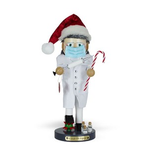 Steinbach Big Nutcracker Collection, Christmas Covid-19 Fighter, 16.5" - 1 of 4