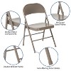 Emma and Oliver 4 Pack Double Braced Commercial Party Events Steel Metal Folding Chair - 4 of 4