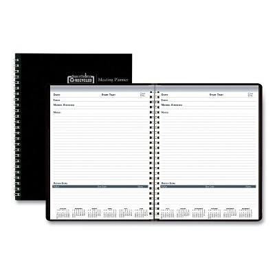 House of Doolittle Recycled Meeting Note Planner 11 x 8.5 Black/Blue 2022 583992