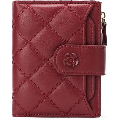 BEAFUP Small Wallets for Women - RFID Blocking Leather Bifold Purse with 15 Card Slots & Coin Pocket for Daily Use,Travel,Work