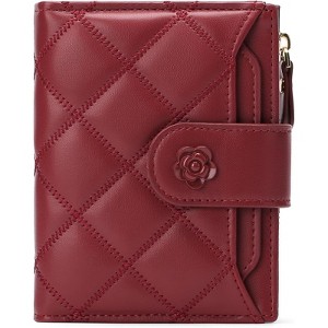 BEAFUP Small Wallets for Women - RFID Blocking Leather Bifold Purse with 15 Card Slots & Coin Pocket for Daily Use,Travel,Work - 1 of 4