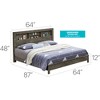 Queen Size Platform Bed with Headboard for Bedroom - 2 of 4