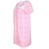 JEFFRICO House Dresses for Women with Pockets - Lightweight Breathable Short Sleeve Muumuu & Nightgowns - Snap Front Housecoat and Dusters - 4 of 4