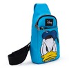 Disney Bag, Sling, Donald Duck Face Close Up, Blue, Bounding, Vegan Leather - 3 of 4
