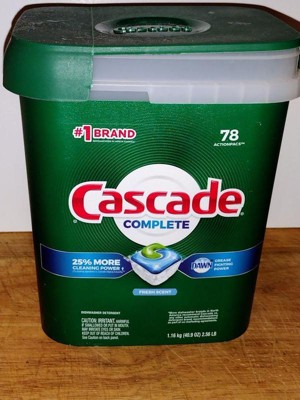 Cascade Fresh Scent Complete Actionpacs Dishwasher Detergents - 78ct ...