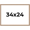 PosterPalooza | Deco Brown Picture Frame - UV Acrylic, Backing Board, Hanging Hardware Included - 2 of 4