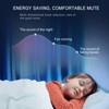 DOMETOUR 21.7 inch Ceiling Fan Light - Windmill-shaped Flush Mount Ceiling Fan with Light with Remote Control and Timer,Black - 4 of 4