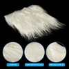 Unique Bargains DIY Crafts Halloween Gnome Beard Plush Fluffy Faux Fur Fabric Square Patches - 4 of 4