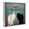 Stupell Industries Antique Winery Dogs Sign Framed Giclee Art, Gray, 14" x 11" - 2 of 4