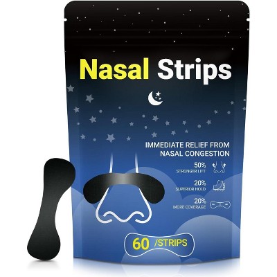 Attop Nasal Strips for Snoring–Extra Strength Nose Strips for Breathing Day and Night Use with Strong Adhesion, Stops Snoring, Sweat Resistant – 60tc
