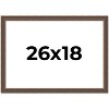 PosterPalooza | Elegant Brown Picture Frame - UV Acrylic, Backing Board, Hanging Hardware Included - 2 of 4