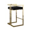 Meridian Furniture,Ezra Black Velvet Stool, Set of 2 - 2 of 4